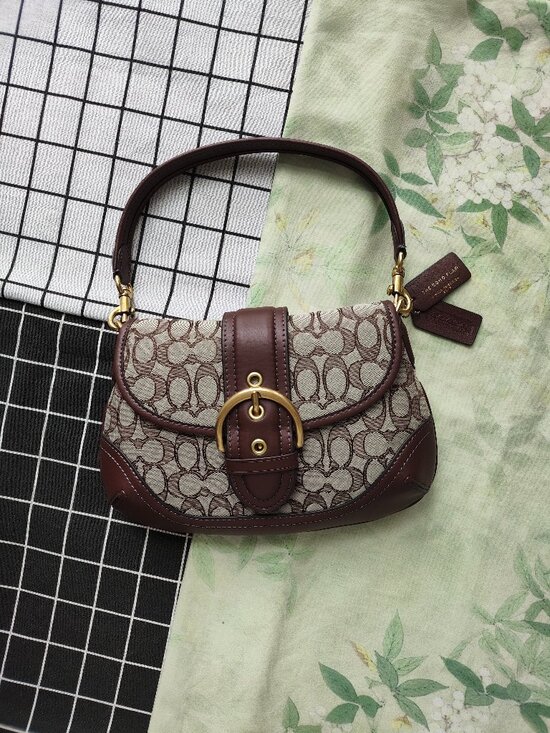 Coach Handbags - Coach Soho Vintage Monogram Underarm Bag